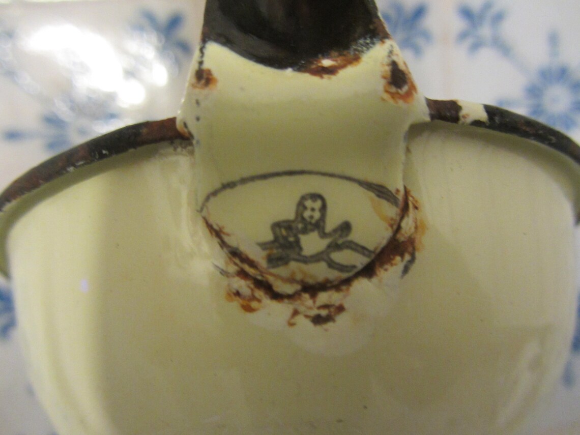 Portuguese Vintage Country Kitchen Soup Ladle Yellow Etsy