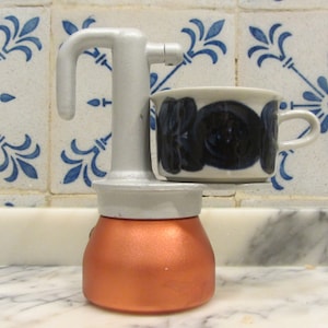 IRMEL -  &quot;Maggiolina&quot; - Cast aluminum one cup Stovetop Coffee Maker - Made in Italy - 1992