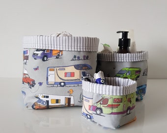 Motorhome Fabric Storage Baskets