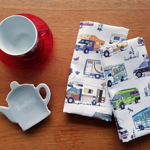 Motorhome Tea Towel (White)