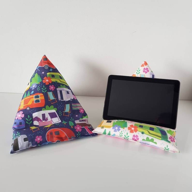 Caravan Ipad/ Tablet/ Ereader Holder / Bean Bag Etsy UK