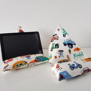 Wohnwagen und Wohnmobil ipad / Tablet / e-Reader Halter / Sitzsack (Spot and Stripe)