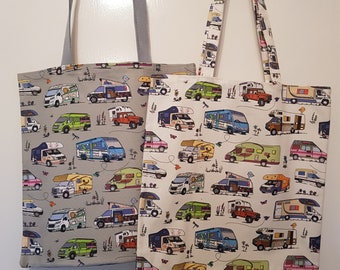 Motorhome & Campervan reusable tote, shopping, shopper, market bag