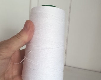 Leinenfaden 1000m 1 Weiss Garnspule Hand & Maschine Quilten Nähen Kleidung Handwerk Spitze Schmuck Linen Hit