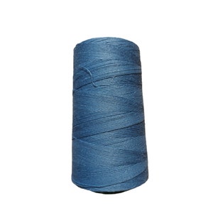 Linen Thread 1000 m 1 Blue Spool hand & machine quilting sewing, craft lace jewelry Linen Hit