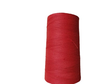 Fil de lin 1000 m 1 rouge, bobine pour quilting à la main et à la machine, bijoux en dentelle artisanale Linen Hit