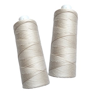 Natural Cotton Threads of 80 weight 1 or 5 pcs Cotton Bobbin 500 m COTTO 80 Threads for craft hand & machine quilting sewing craft Linen Hit