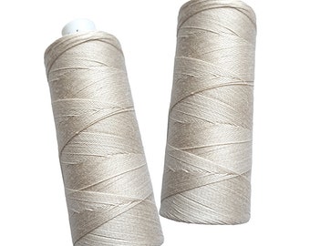 Fils de coton naturel de 80 poids 1 ou 5 pcs Bobine de coton 500 m COTTO 80 Fils pour l’artisanat à la main et à la machine matelassage artisanat de couture Lin Hit