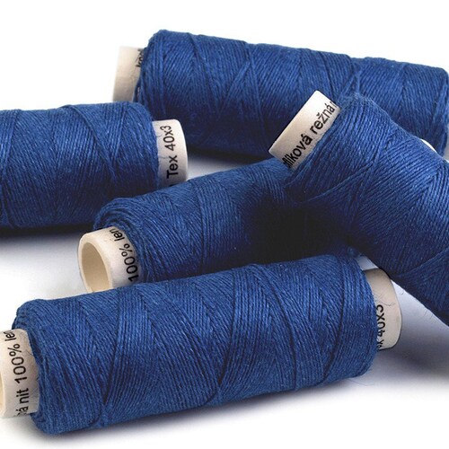 Set of Linen Thread 5/10/20 White Spools Hand & Machine Etsy