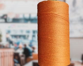 Linen Thread 1000 m 1 Spool Orange hand & machine quilting sewing craft lace jewelry Linen Hit