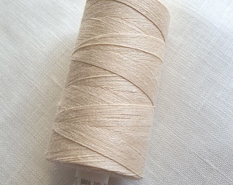 Linen Bobbin 500 m Linen Thread 1/5/10 spools Light Beige Spools hand & machine quilting sewing craft lace jewelry Linen Hit