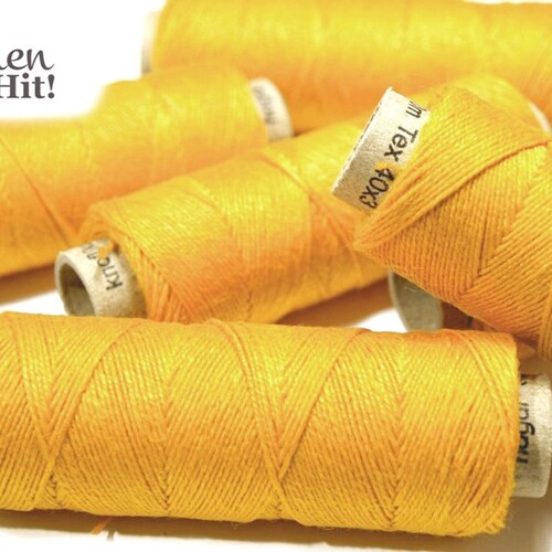 Set of Linen Thread 5/10/20 White Spools Hand & Machine - Etsy