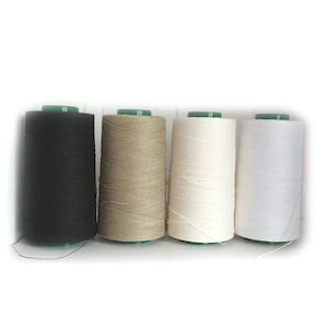 Linen Thread 1000 m 1 White Spool hand & machine quilting sewing craft lace jewelry Linen Hit image 3