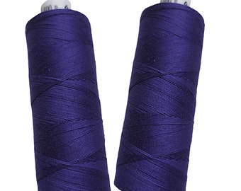 Indigo Cotton Threads of 80 weight 1 or 5 pcs Cotton Bobbin 500 m COTTO 80 Threads for hand & machine quilting sewing craft Linen Hit