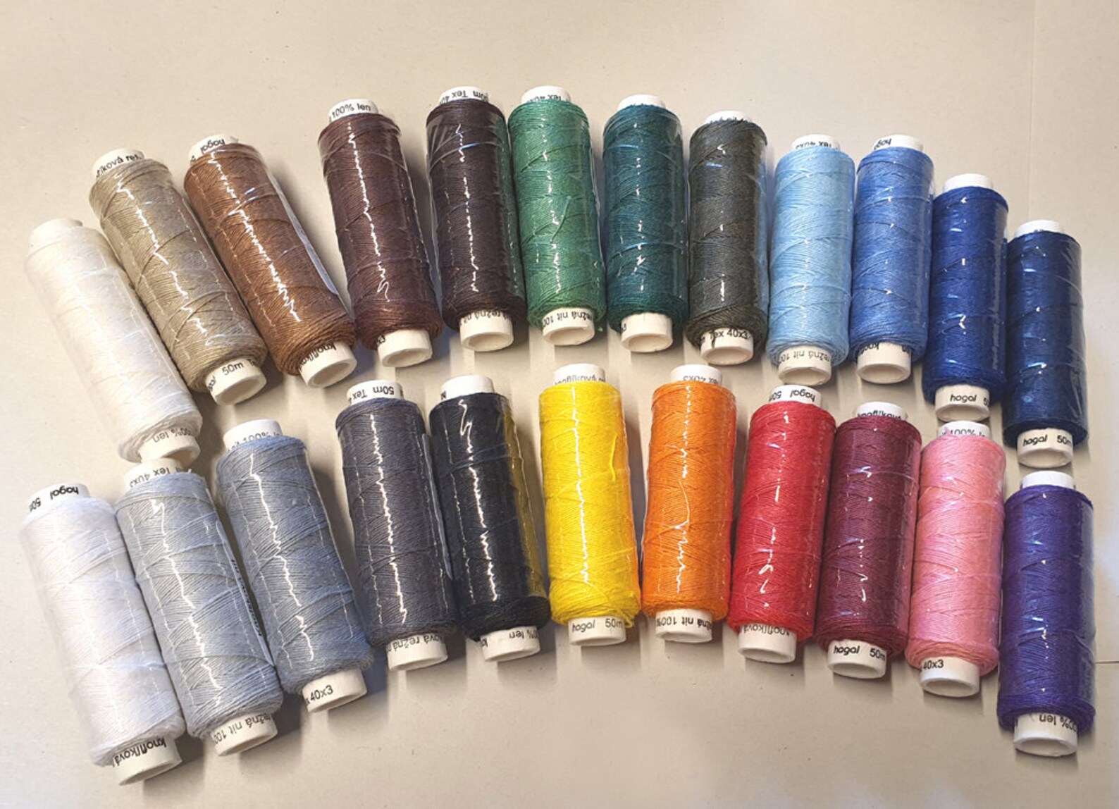 23 Spools of Czech Linen Threads Threads for Hand & Machine - Etsy