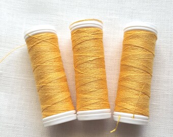 Set of Linen Thread 5/10/20 Ecru Spools Hand & Machine | Etsy