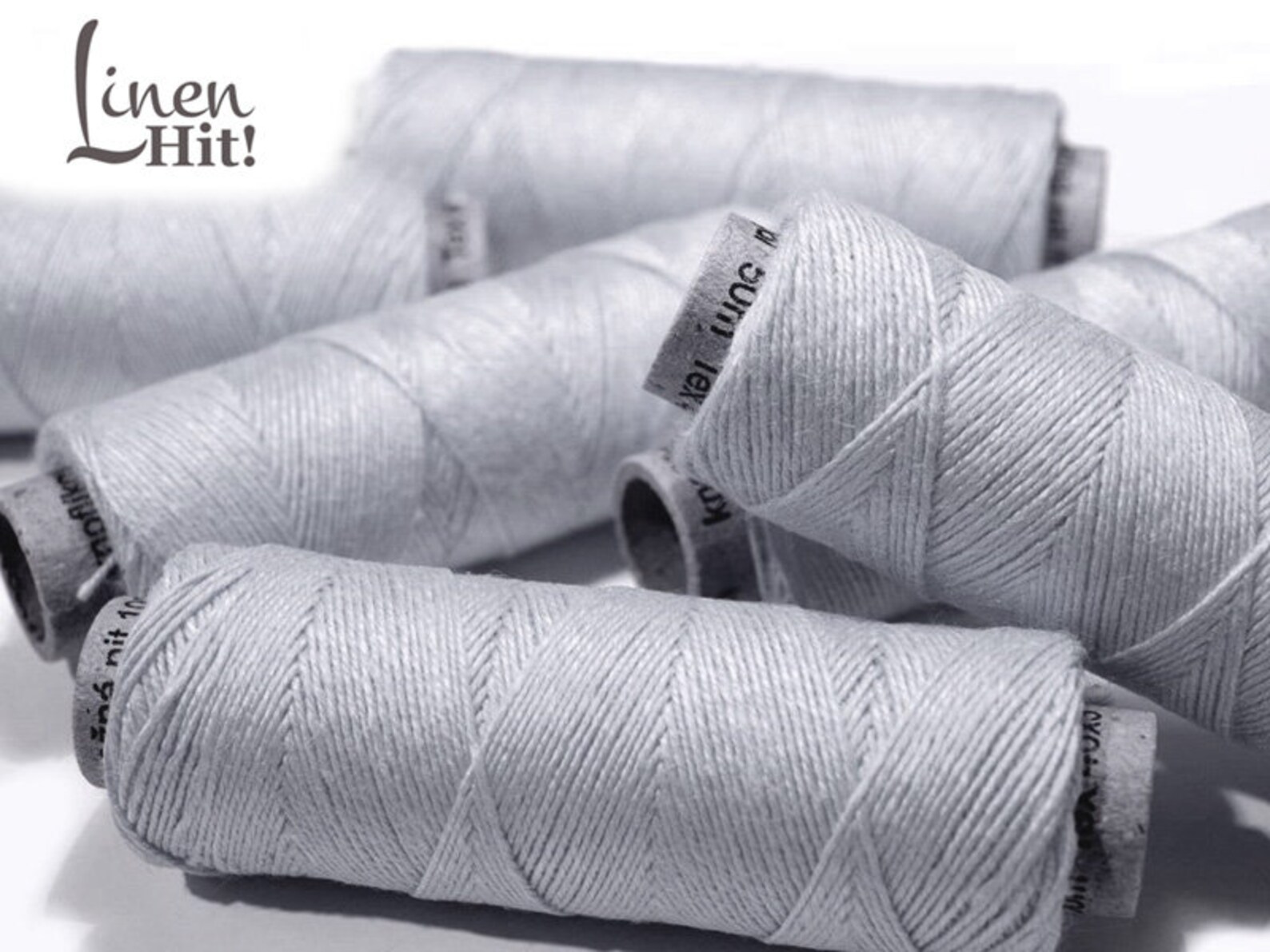 Linen Threads Spools 1/5/10/20 Light Grey Spools Hand & Machine ...