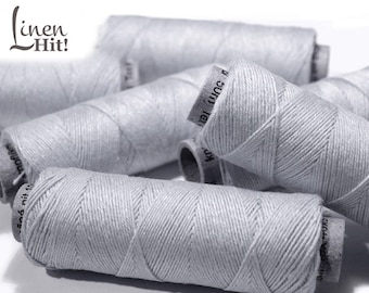 Linen Threads spools 1/5/10/20 Light Grey Spools hand & machine quilting sewing clothes craft lace jewelry Linen Hit