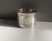 Antique sterling silver napkin ring Louis XV style