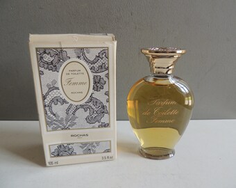 French vintage nice perfume Flask bottle "Femme" Rochas in its original box / dummy