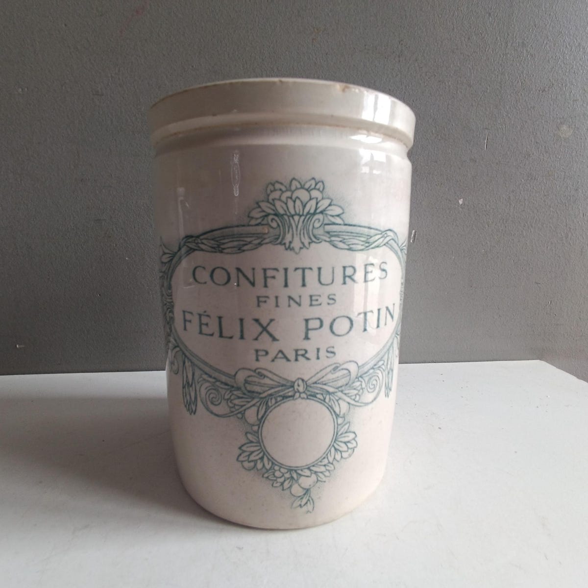 French Felix Potin Jam Luneville Ironstone Jar Pot Paris / Antique Stoneware 1800s / Fruit Marmalade Pottery Crock Vintage - Etsy