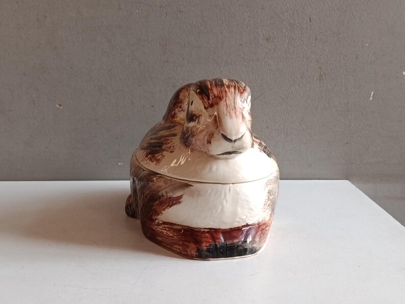 Terrine Flat Ears Hare Rabbit Ceramic by Michel Caugant /earthenware ...