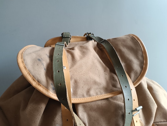 French Vintage Large Scout Lafuma Backpack / French Military