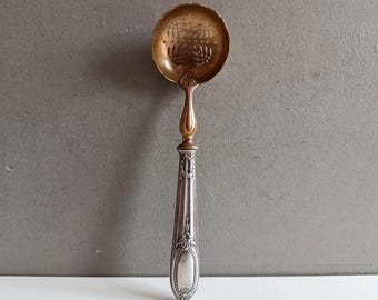 Pince à sucre argent massif Minerve orfèvre lion étui Napoléon III XIXème