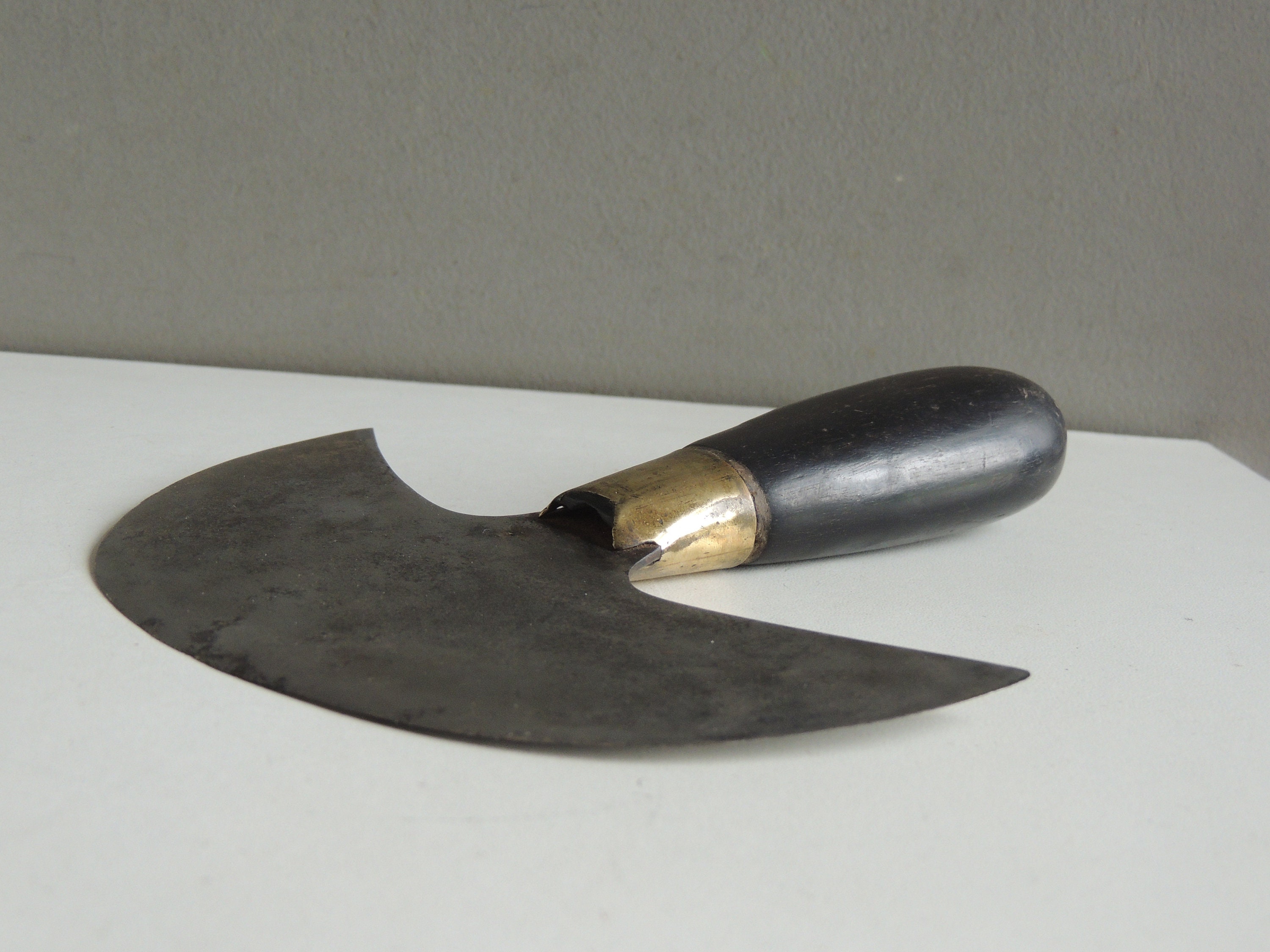 Antique French Half Moon Knife Blanchard Foot Knife / Leather Etsy