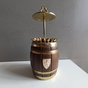 Portasigarette vintage con dispenser per sigarette / scatola da esposizione da tavolo / per fumatori vintage
