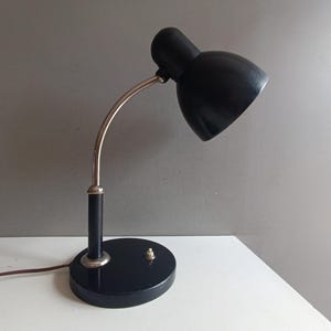 Bauhaus Schroder desk lamp by Escolux / vintage retro lamp / mid century modernist 1930s/40s