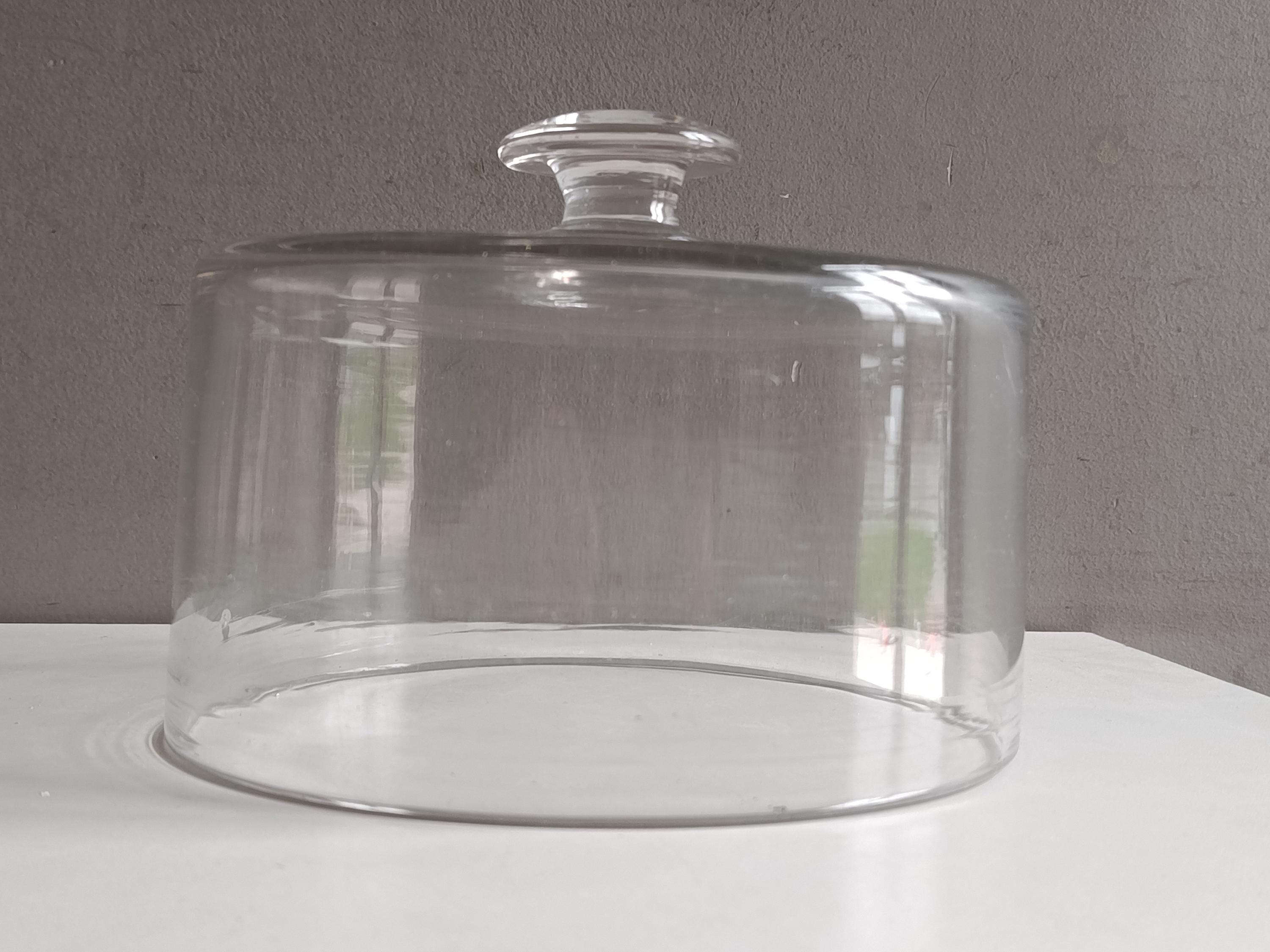 Cloche Ancienne en verre Bullé Déco Table Idéal Fromage Gâteaux Noël