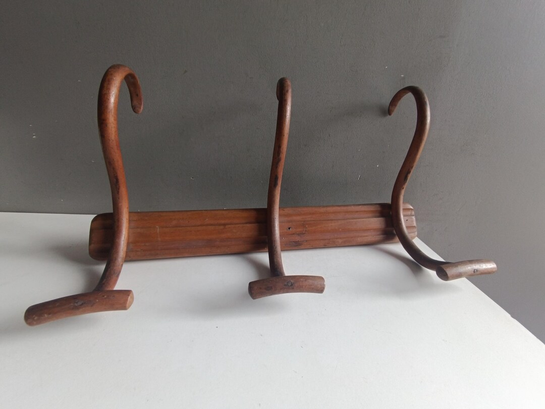 Old Hat Racks Antique French Bent Wood Coat Hat Rack Stand Nice Quality Thonet ...