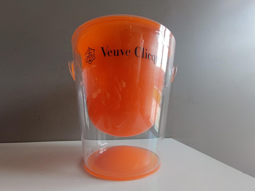 Seau à Champagne Veuve Clicquot Ice Bucket – Plastique Dur – Vintage 20ème