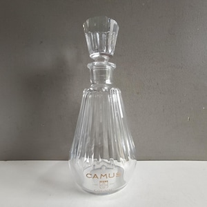 French antique Baccarat cut crystal decanter carafe jug cruet / brandy cognac Camus