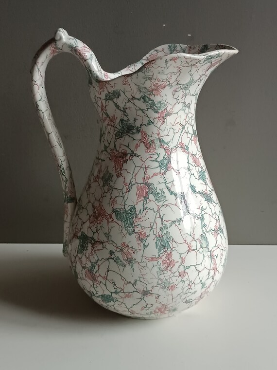 フランス アンティーク ディゴワン＆サルグミンヌ 白陶器 ピッチャー