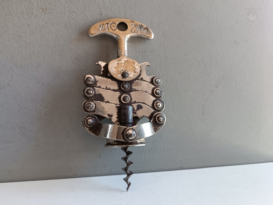 French Vintage Extensible Corkscrew Zig Zag / Bottle Opener Etsy UK