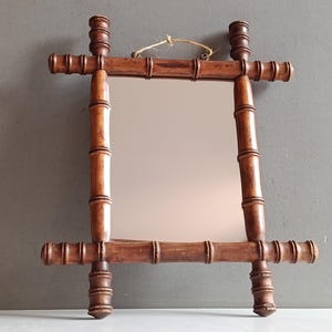 French Bamboo Mirror - Etsy
