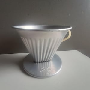 French vintage Melitta 102 drip coffee filter holder aluminium metal