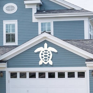 Weatherproof Sea Turtle Wall Art: Outdoor Coastal Beach House Decor