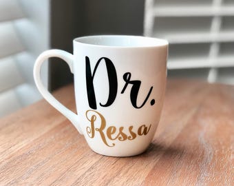 Doctor Gift | Personalized Dr. Coffee Mug | Doctor Mug | Doctors Gift | Medical School Graduation Gift
