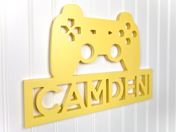 Gamer Bedroom Door Hanger Gaming Decor Boys or Girls Gaming Controller Kids Video Game Name Sign Gamer Bedroom Door Hanger Gaming Decor Boys or Girls Gaming Controller Kids Video Game Name Sign