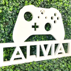 Gamer Bedroom Door Hanger Gaming Decor Boys or Girls Gaming Controller Kids Video Game Name Sign Gamer Bedroom Door Hanger Gaming Decor Boys or Girls Gaming Controller Kids Video Game Name Sign