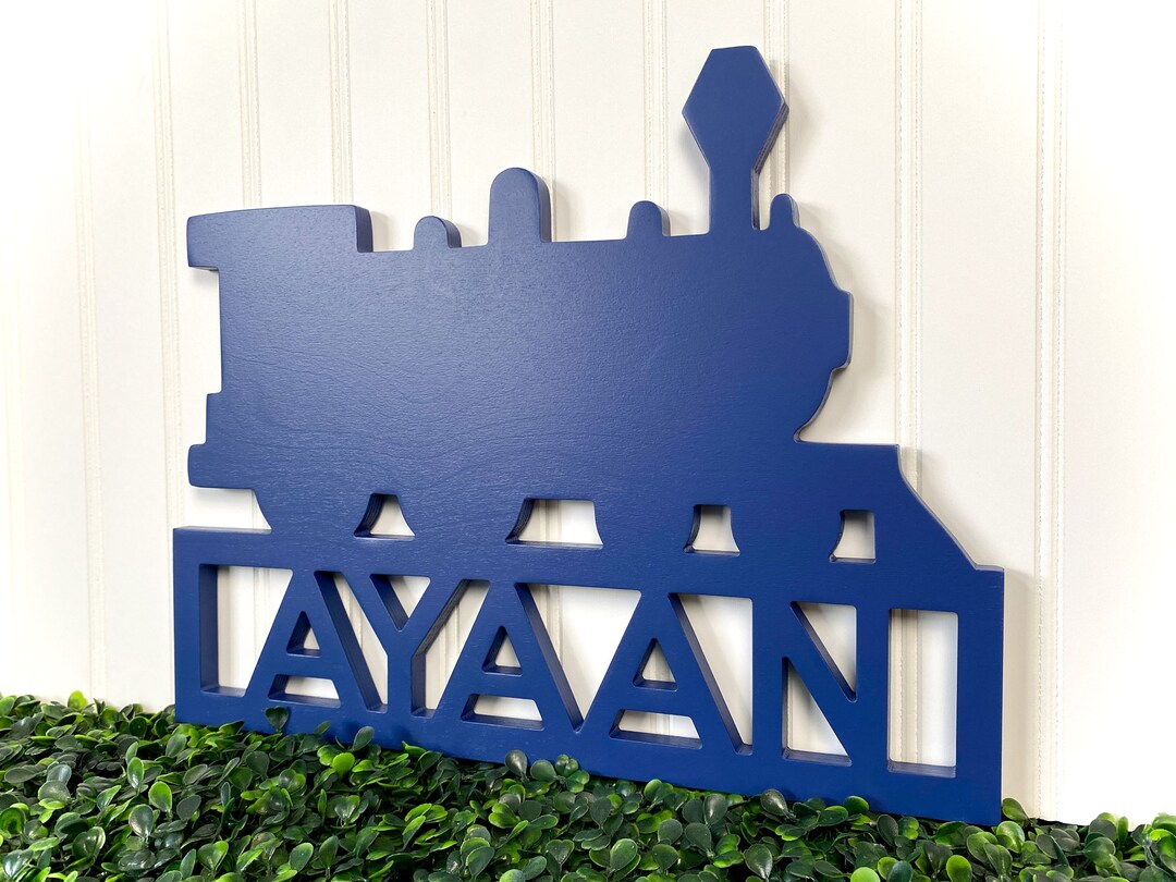 Kids Train Name Sign, Choo Choo Train Bedroom Decor, Train Nursery Name