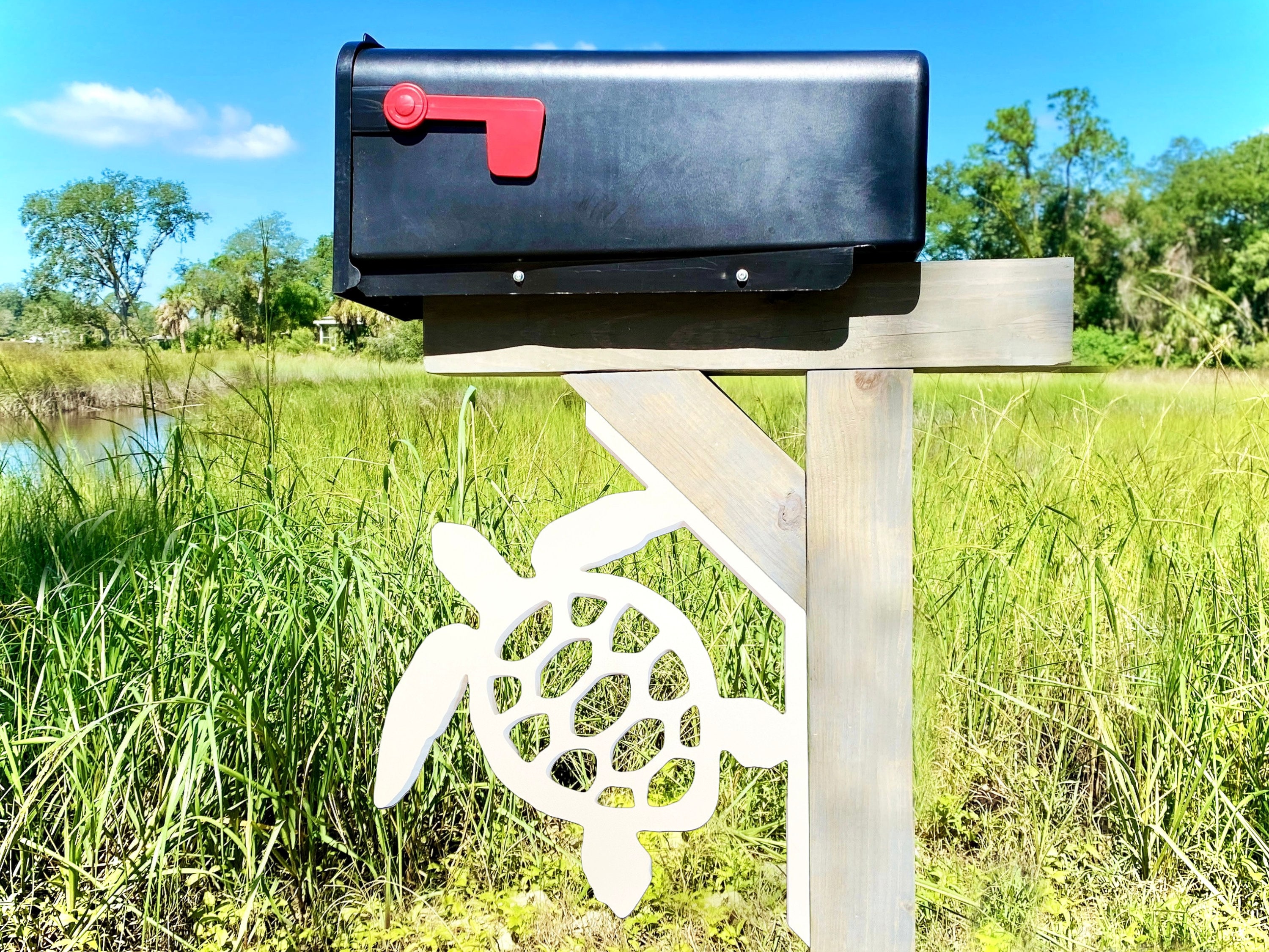 6 Mailbox Letter  Decorative Mailbox Number - Borderland Rustic