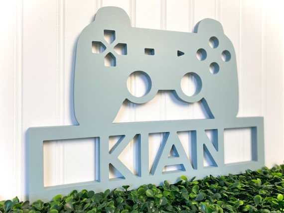 Gamer Bedroom Door Hanger Gaming Decor Boys or Girls Gaming Controller Kids Video Game Name Sign Gamer Bedroom Door Hanger Gaming Decor Boys or Girls Gaming Controller Kids Video Game Name Sign