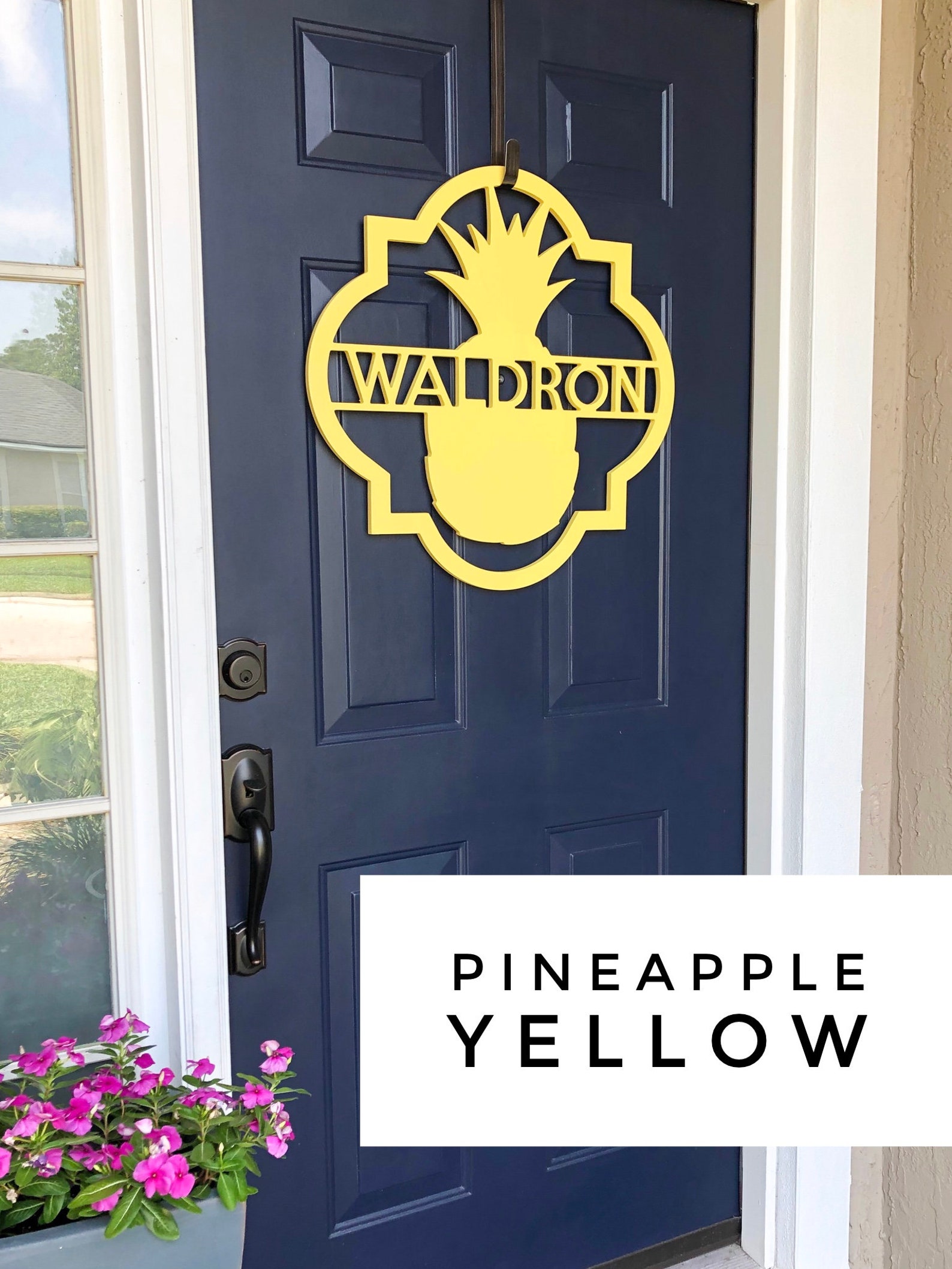 Palm Tree Door Hanger Exterior Weatherproof PVC House Sign Etsy