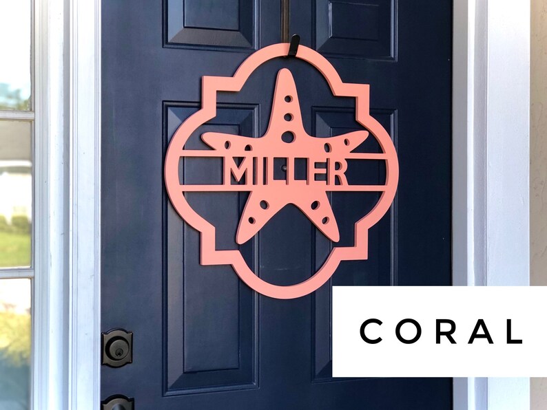 Palm Tree Door Hanger Exterior Weatherproof PVC House Sign Etsy