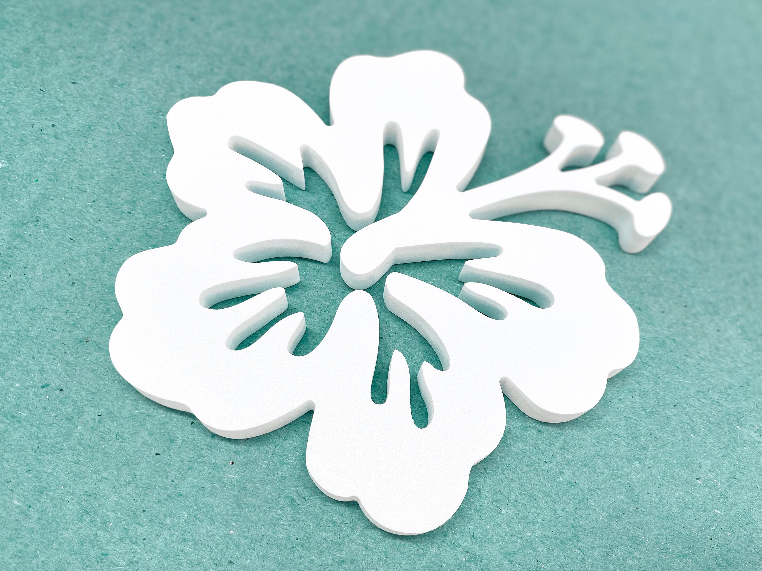 Hibiscus Flower Shutter Decorations: Weatherproof Coastal Decor ...