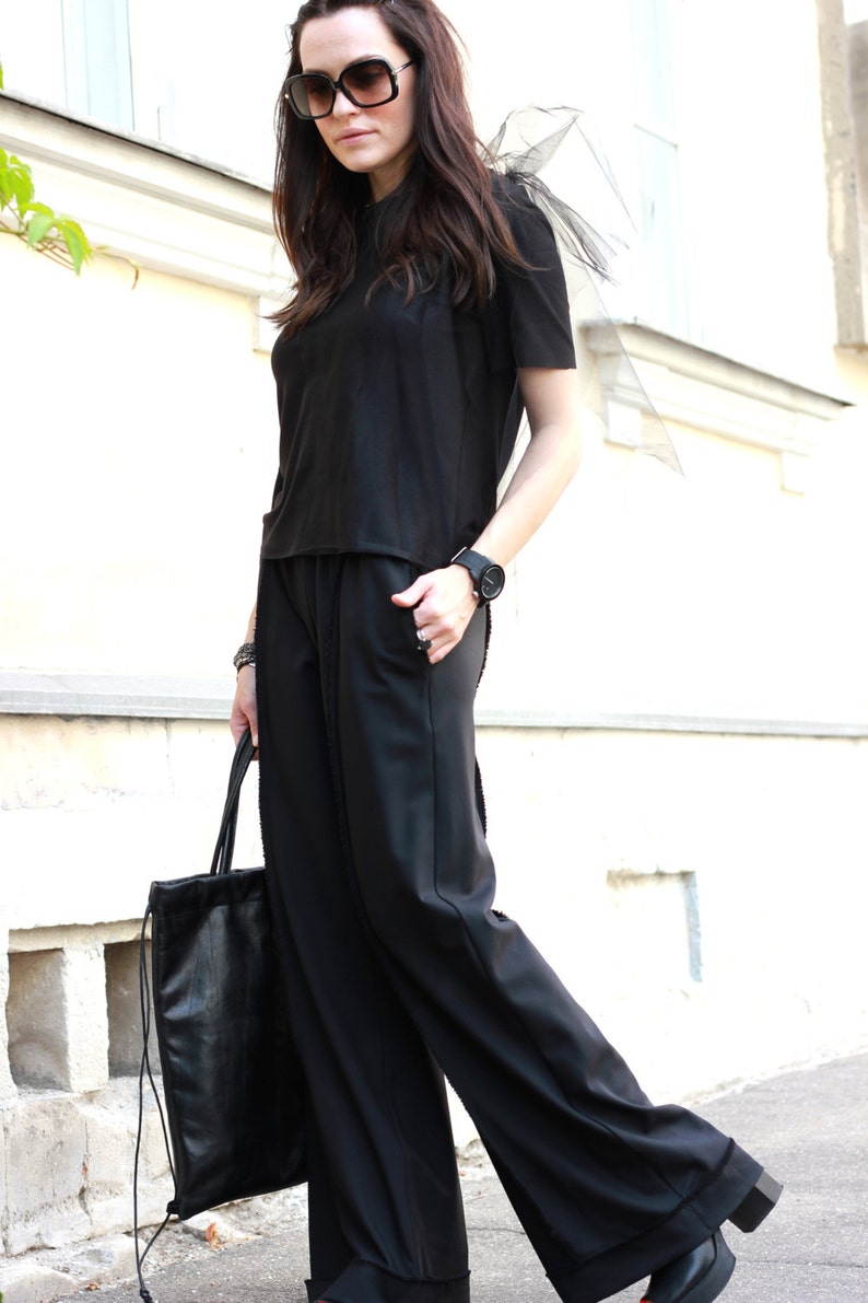 Loose Black Pants/Extravagant Women Pants/Loose Trousers/Wide Etsy